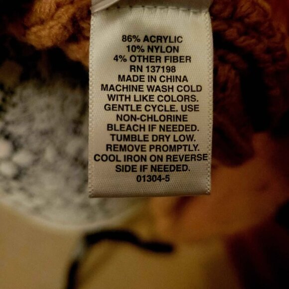 Ryegrass Camel Brown Cable Knit Sweater With Bobble Stitch Detailing. Size XS - Picture 6 of 8